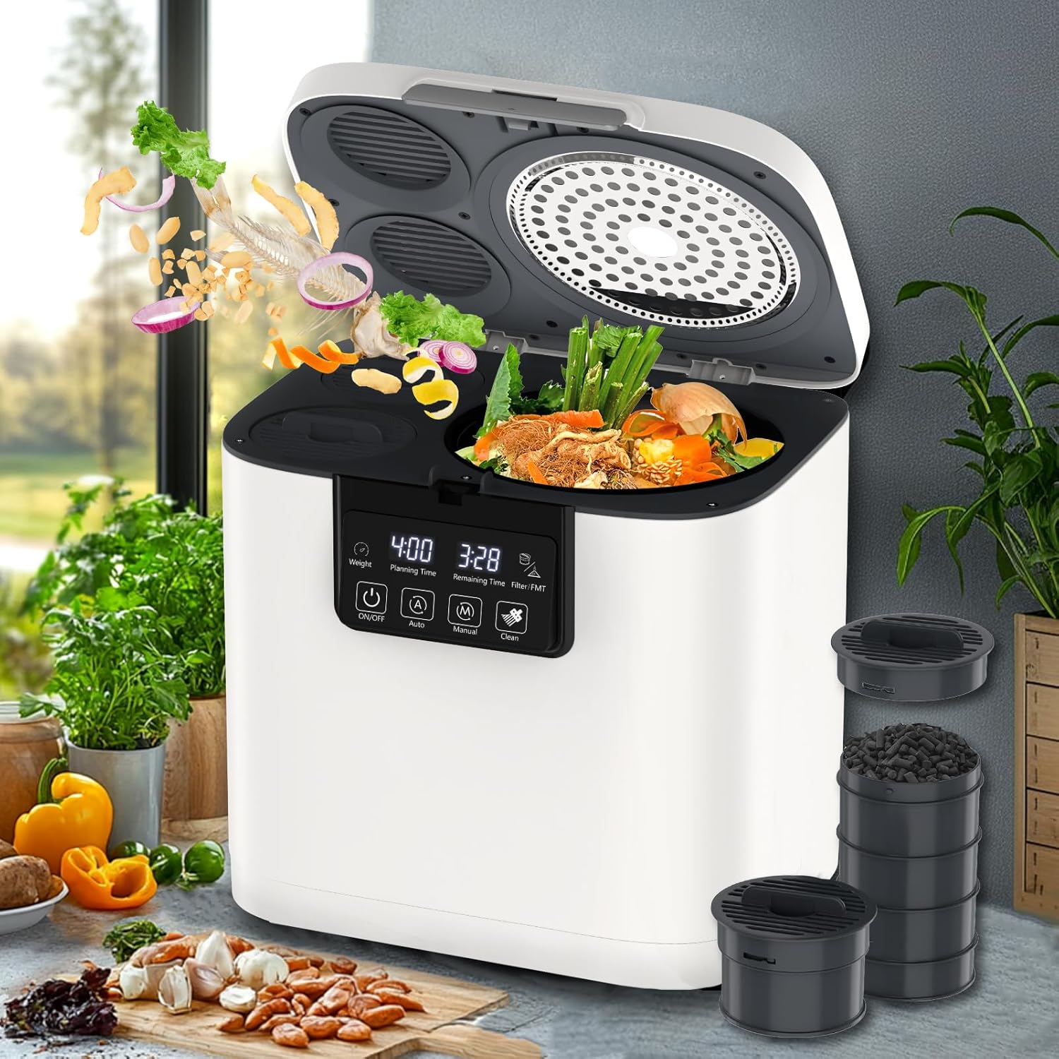 Amazon.com : Cobuy 4L Electric Composter for Kitchen, Smart Indoor (b0dnyx9p86)