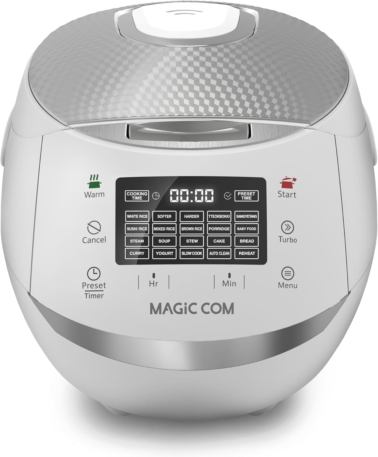 MAGiC COM Rice Cooker, 10Cups(Uncooked) 15 Pre-Set Menus with One-Touch (b0dplmt15r)